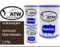 Preview: Volkswagen, Anthrazit Matt Metallic, LT7B: 500ml Lackdose + 500ml Klarlack + 250ml Härter - Set, von ATW Autoteile West.